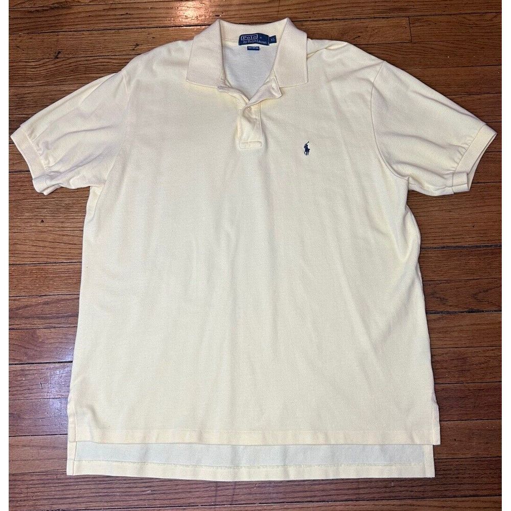 Polo Ralph Lauren Men' s Polo Shirt Short Sleeve Yellow Size XL